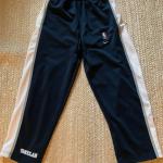 Vintage Nba Warm-Up Pantalons Nike Dallas Mavericks Cousu Marine Blanc Authentique Fan Apparel Polyester