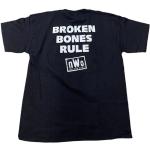 Vintage New World Order Broken Bones Règles Deadstock Wcw T-Shirt Wwe Wwf Ecw Aew Wrestling White Black Shirt