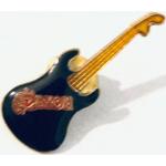 Vintage Saxon Guitar Lapel Pin, Enamel Pinback, Hat Heavy Metal, Punk, Rock N Roll, Led Zeppelin, Années 70, Nwobhm