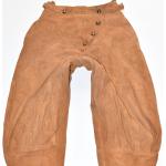 Pantalons en cuir marron en cuir W26 look vintage pour femme 