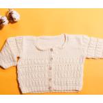 Cardigans blancs look vintage pour bébé de la boutique en ligne Etsy.com 