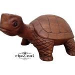 Figurines d'animaux en bois à motif tortues 