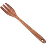 Fourchettes à spaghetti marron en bois à motif frites 