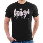 VINTRO Laurel and Hardy T-Shirt pour Homme Portrait Original par Sidney Maurer (Noir,L)
