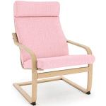 Housses de fauteuil roses en velours 