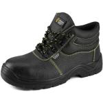 VIP Mixte Squall Chaussures de sécurité imperméables avec Embout Semelle intermédiaire en Acier Bottes Chukka en Cuir, Noir, 35.5 EU