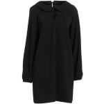 Robes col claudine noires en polyester courtes à manches longues à col Claudine Taille XS pour femme en promo 
