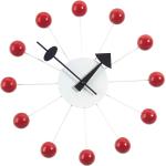Vitra Ball Clock Nelson - Horloge murale rouge/aiguille noir Ø33cm