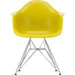 Chaises design Vitra Eames jaune moutarde en feutre Tour Eiffel avec accoudoirs 