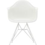 Chaises en plastique Vitra Eames blanches en plastique Tour Eiffel avec accoudoirs 