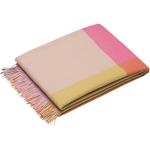 Vitra Couverture en laine Colour Block rose foncé beige 204x130cm