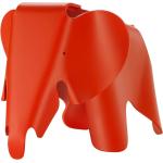 Statuettes Vitra Eames rouge coquelicot à motif éléphants 