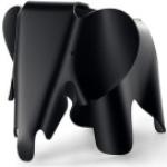 Chaises Vitra Eames noires à motif éléphants enfant 