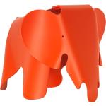 Fauteuils Vitra Eames rouge coquelicot à motif éléphants enfant 