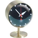 Vitra Night Clock Nelson - Horloge de table laiton/verre acrylique Ø10.5cm