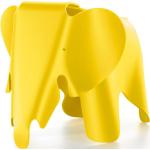 Statuettes Vitra Eames jaunes en polypropylène finition mate à motif éléphants 