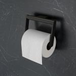 Portes papier toilette noirs en métal 