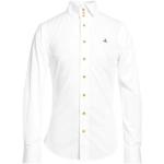 Chemises unies de créateur Vivienne Westwood blanches en coton bio éco-responsable à manches longues Taille XS classiques pour homme en promo 