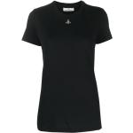 T-shirts de créateur Vivienne Westwood noirs en jersey bio éco-responsable à manches courtes pour femme 