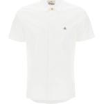 Chemises de créateur Vivienne Westwood blanches en popeline à manches courtes à manches courtes Taille L classiques 