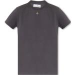 T-shirts col rond de créateur Vivienne Westwood gris à manches courtes à col rond Taille 3 XL 