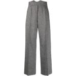 Pantalons large de créateur Vivienne Westwood noirs en laine Taille L 