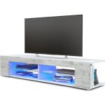 Meubles TV design blancs en verre 