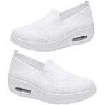 Chaussures de randonnée blanches en fil filet respirantes à élastiques Pointure 35 look casual pour enfant 