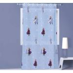 Rideaux à oeillet bleus en polyester La Reine des Neiges Anna 240x140 pour enfant en promo 
