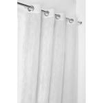 Voilage aux impressions ornementales polyester blanc 260x140