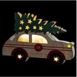 Décorations de Noël marron à motif voitures 