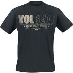 Volbeat Logo Usé Homme T-Shirt Manches Courtes Noir 3XL 100% Coton Regular/Coupe Standard