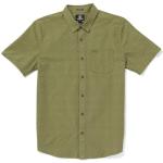 Chemises Volcom vertes à logo à manches courtes à manches courtes Taille XL classiques pour homme 