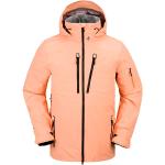 Vestes de ski Volcom orange en gore tex imperméables Taille M look fashion pour homme 