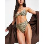 Bas de bikini taille haute Volcom multicolores à motif animaux Taille S pour femme en promo 