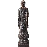 Statuettes en bois marron en bois à motif Bouddha 