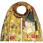VON LILIENFELD® Foulard Soie Gustav Klimt : Le Baiser Femme Écharpe Cache-Nez Art