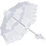Parapluies de mariage Von Lilienfeld blancs à clous classiques pour femme 