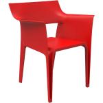 Vondom Chaise avec accoudoirs Pedrera rouge HxLxP 83x58x62cm