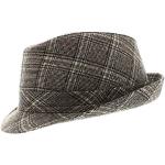 Chapeaux Fedora d'automne Votrechapeau gris à carreaux 56 cm Taille XL look fashion pour homme 