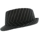 Chapeaux Fedora Votrechapeau noirs à rayures 57 cm look fashion pour homme 