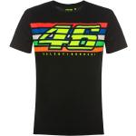 T-shirts VR46 noirs Valentino Rossi Taille XS pour femme 