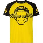 T-shirts VR46 jaunes à motif moto à manches courtes Valentino Rossi à manches courtes Taille S pour homme 
