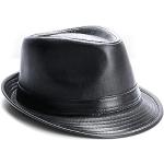 Chapeaux Fedora noirs en feutre look fashion pour homme 