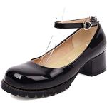 Chaussures d'été noires Pointure 44 look fashion pour femme 