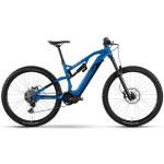 Vélos électriques bleus en aluminium moteur central 10 vitesses en promo 