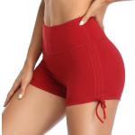 Shorts de sport rouges en polyester Taille S look fashion pour femme 