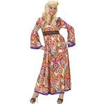 Déguisements des années 70 Widmann multicolores Taille XXL look hippie pour femme 