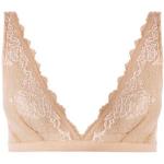 Soutiens-gorge triangles Wacoal beiges en dentelle Taille S pour femme 