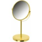 Miroirs muraux Wadiga dorés en métal grossissants 